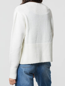 Cardigan in maglia mesh aperto