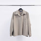 Camicia oversize con schiena plissettata