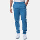 Pantaloni chino uomo in cotone stretch color indigo