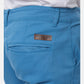 Pantaloni chino uomo in cotone stretch color indigo