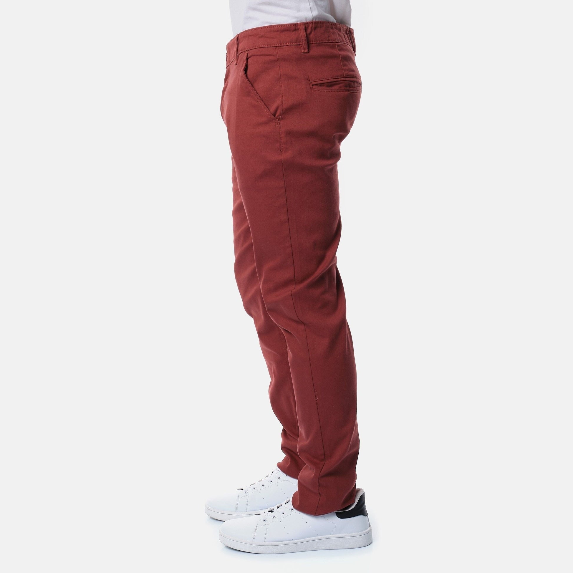 Pantaloni chino in cotone elasticizzato