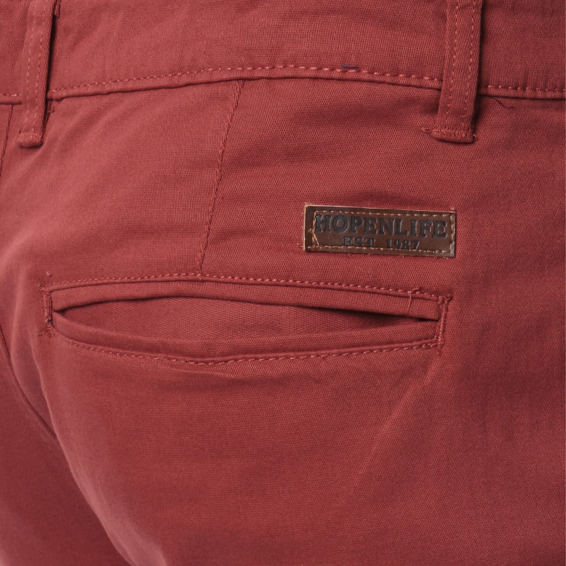 Pantaloni chino in cotone elasticizzato