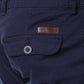Pantaloni Cargo Chino Blu Navy in Cotone Stretch