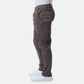 Pantaloni cargo uomo grigio in cotone stretch