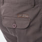 Pantaloni cargo uomo grigio in cotone stretch