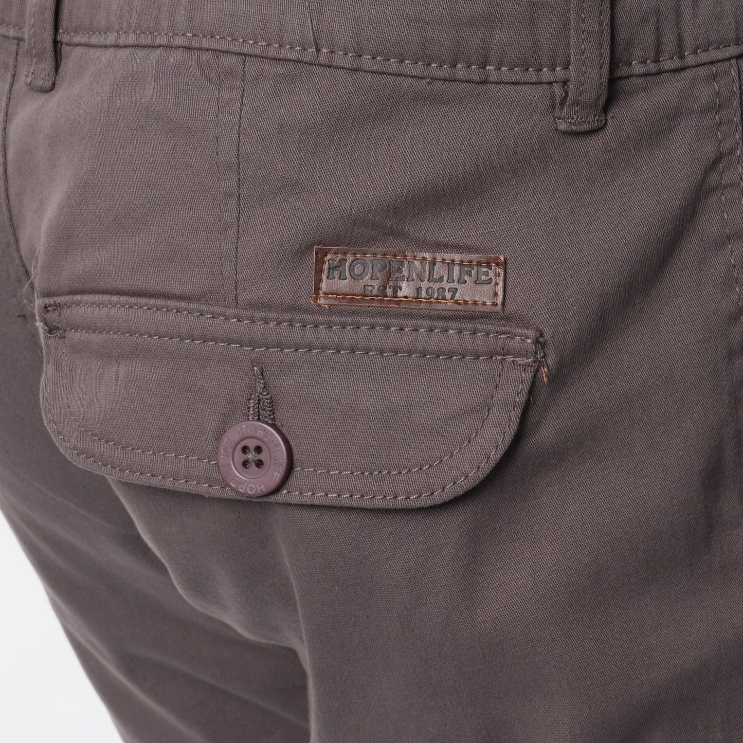 Pantaloni cargo uomo grigio in cotone stretch