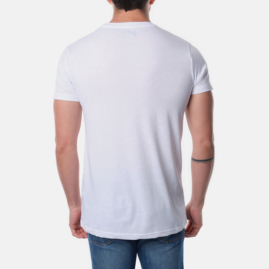 T-shirt uomo in cotone con stampa moto