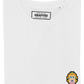 T-shirt bianca ricamata Princess Peach in cotone biologico
