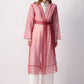 Kimono in organza bordeaux