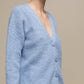 Cardigan in maglia con scollo a V e bottoni