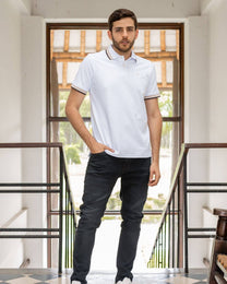Polo antimacchia color latte