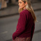 Maglione a Scollo a V in Lana e Cashmere