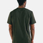 T-shirt essenziale in cotone biologico verde Kombu