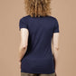 T-shirt donna Waves blu navy