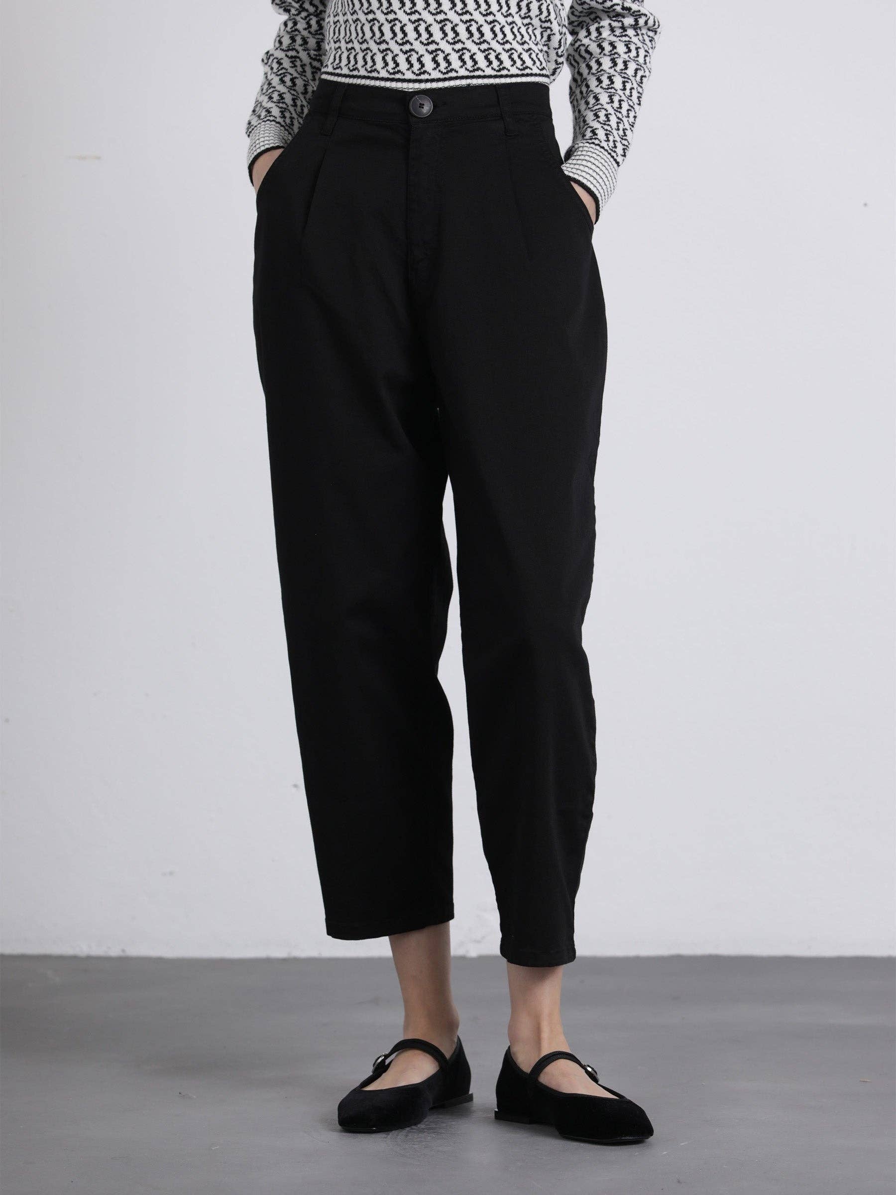 Pantaloni Tweezers in twill di cotone