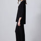 Completo in maglia nero con tunica e pantaloni