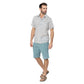 Camicia estiva uomo a maniche corte in voile di cotone