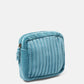 Borsa in velluto trapuntato con zip