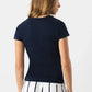 T-shirt basic in cotone con girocollo
