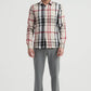 Camicia slim fit a quadri tartan
