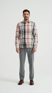 Camicia slim fit a quadri tartan