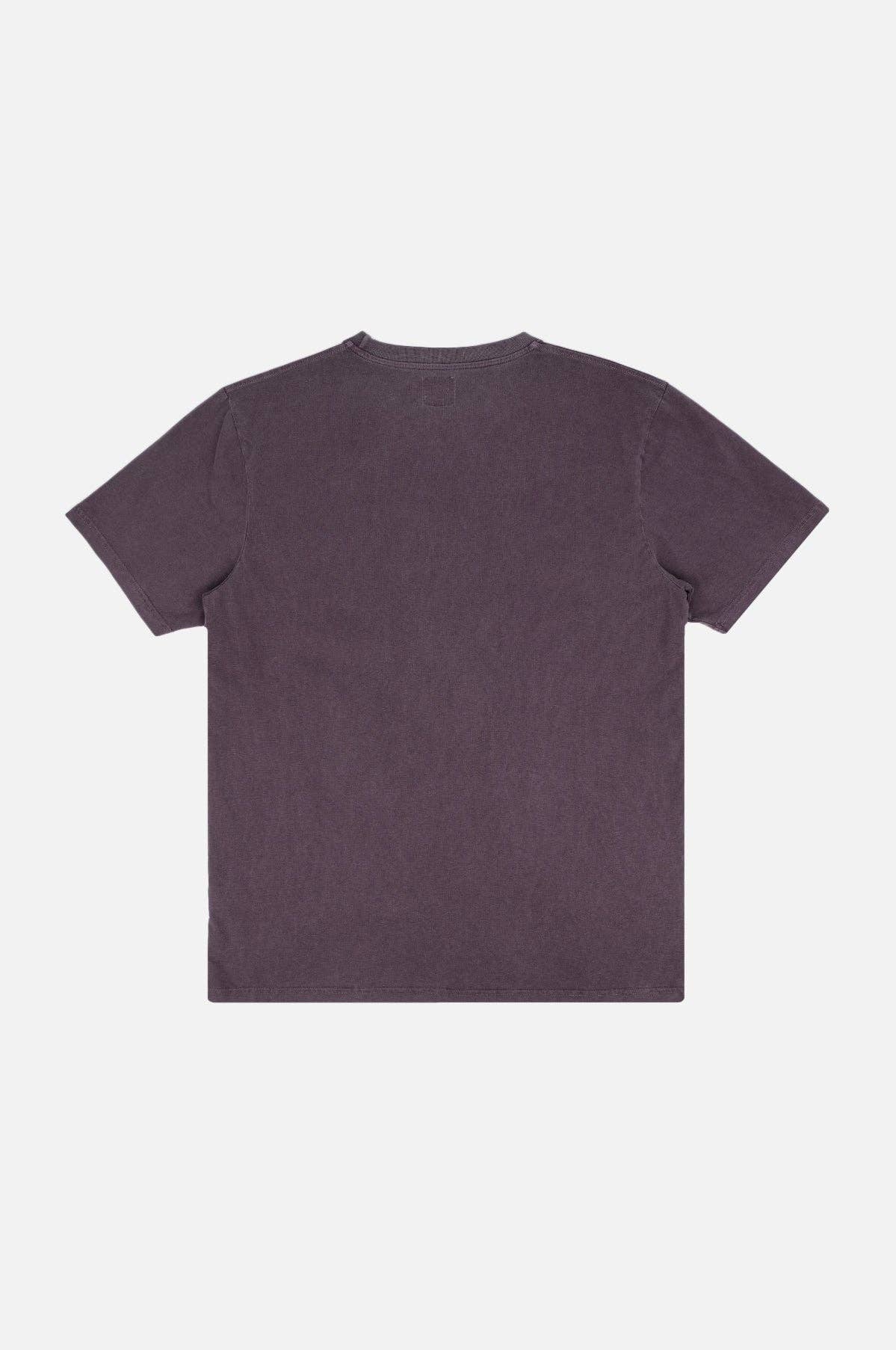T-shirt Garza viola tramonto tinta a pigmento