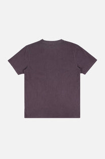 T-shirt Garza viola tramonto tinta a pigmento