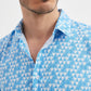 Camicia Premium slim fit con stampa digitale geometrica
