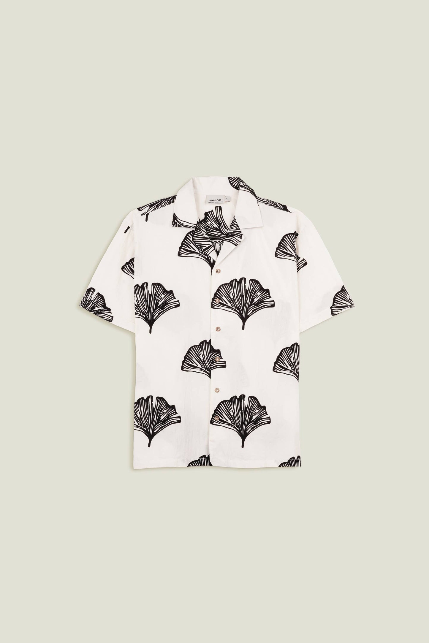 Camicia da uomo in cotone premium con bottoni in cocco