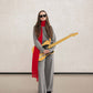 Sciarpa in misto cashmere con frange