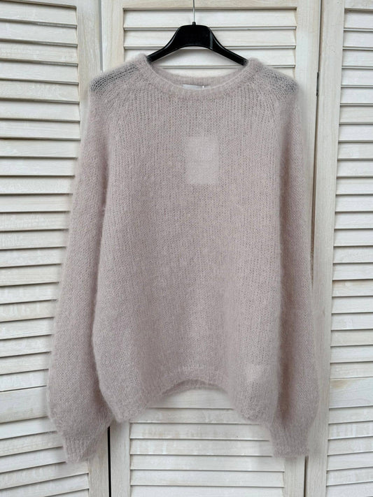 Canotta in maglia a righe da donna