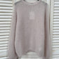 Maglione smanicato oversize in maglia spessa color fico