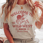 T-shirt grafica Welcome to the Wild West