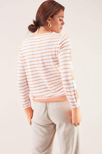 Maglia a righe in cotone