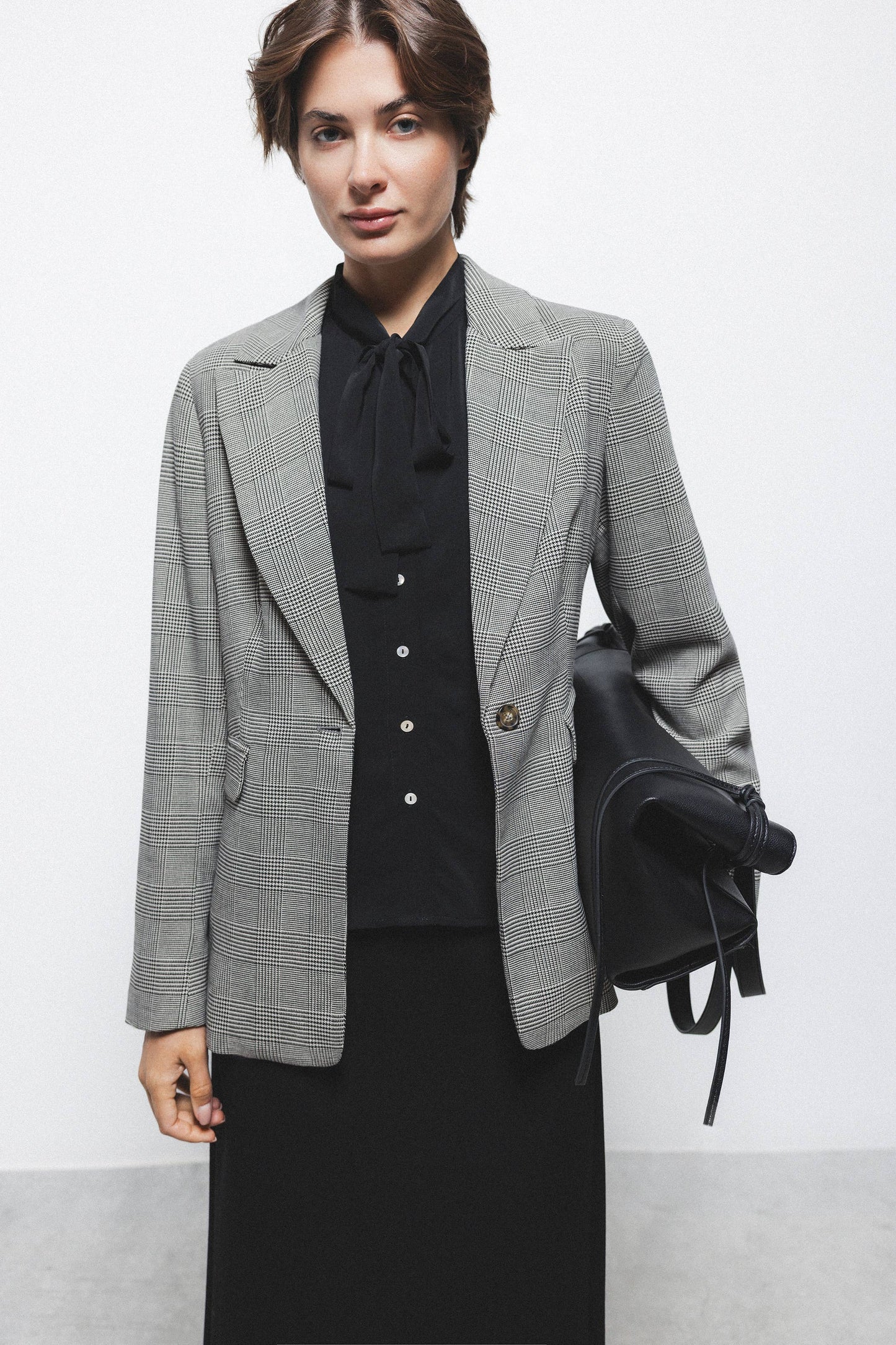 Blazer Principe di Galles Foderato