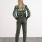 Pantaloni con doppia pinces in cotone elasticizzato