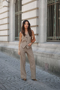 Pantaloni Chadrez a quadretti relaxed fit