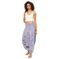 Pantaloni harem estivi in cotone fantasia floreale