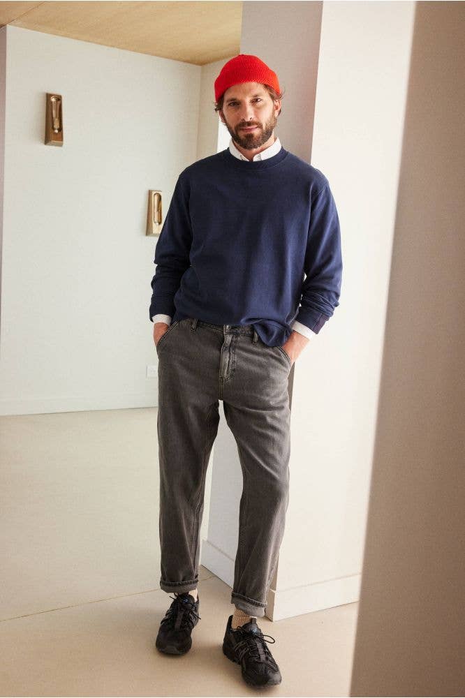 Felpa Marcel blu marine