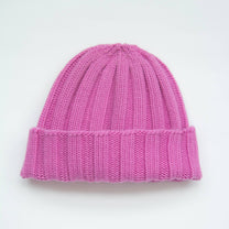 Berretto a coste in misto cashmere