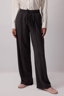 Pantaloni wide leg con vita elasticizzata