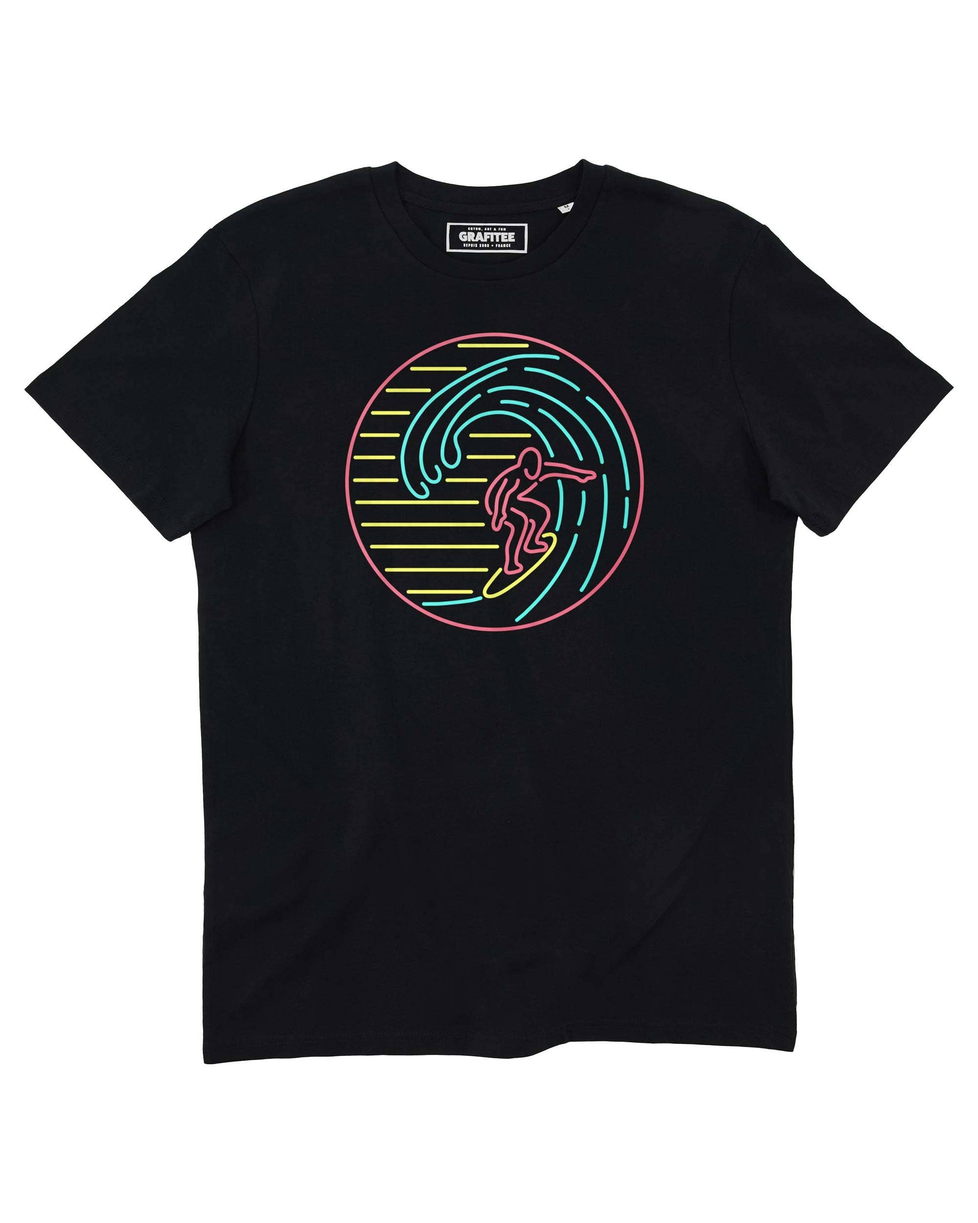 T-shirt Surf Neon con grafica surf