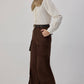 Pantaloni cargo in gabardine di cotone