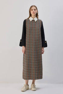 Giacca in tweed con colletto a camicia