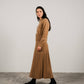Maglione girocollo in misto cashmere con polsini arrotolati