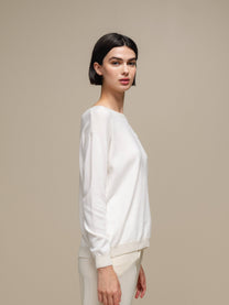Maglione in maglia donna con taschino applicato