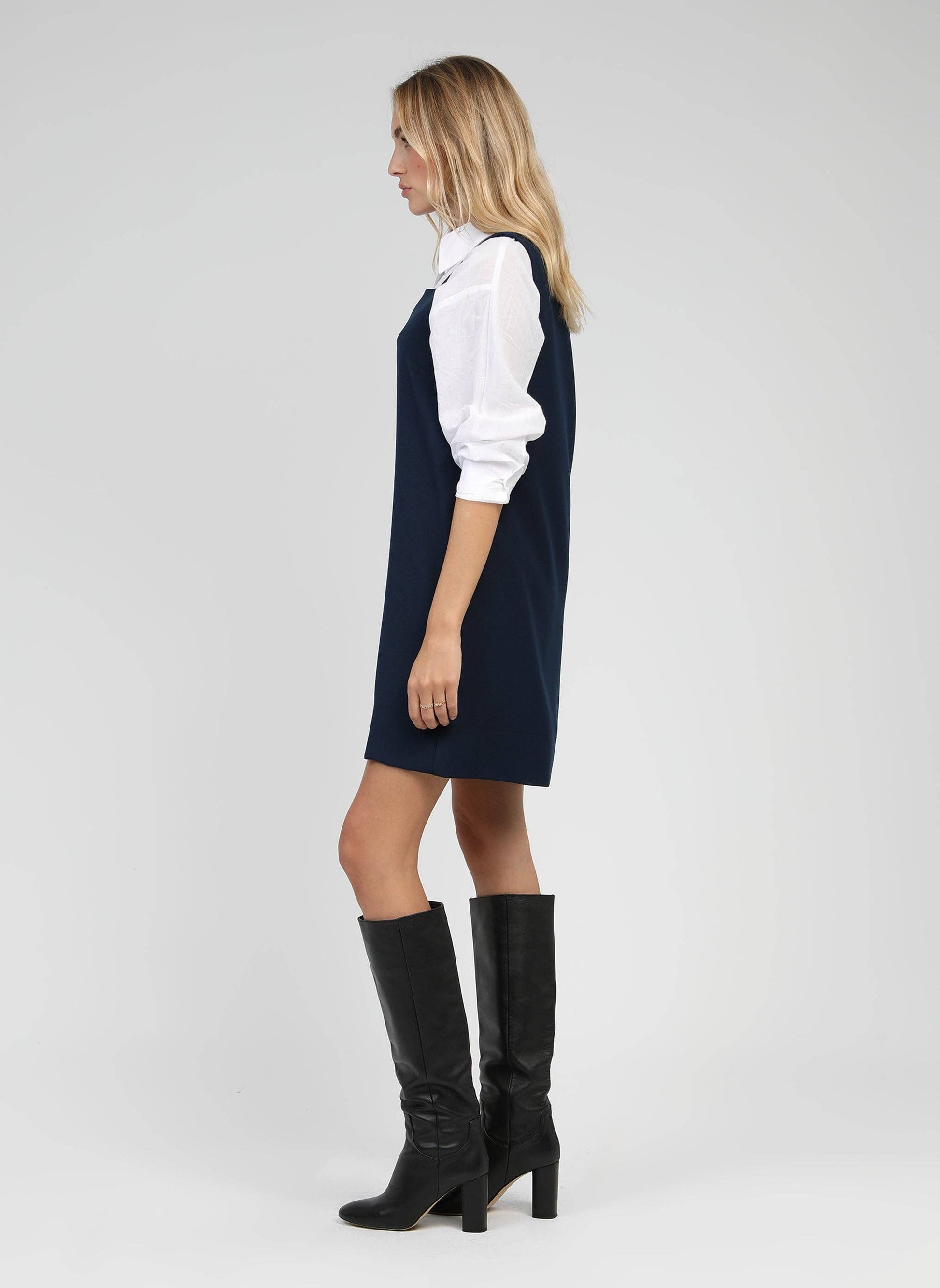 Abito corto Maleo blu marino