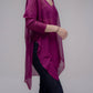 Pullover oversize con scollo a V in maglia 3D