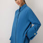 Camicia in popeline con polsini ampi