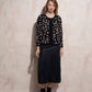 Cardigan jacquard animalier da donna
